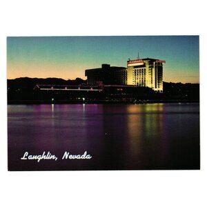 Riverside Hotel Casino Laughlin Nevada Vintage Postcard Vacation Gambling